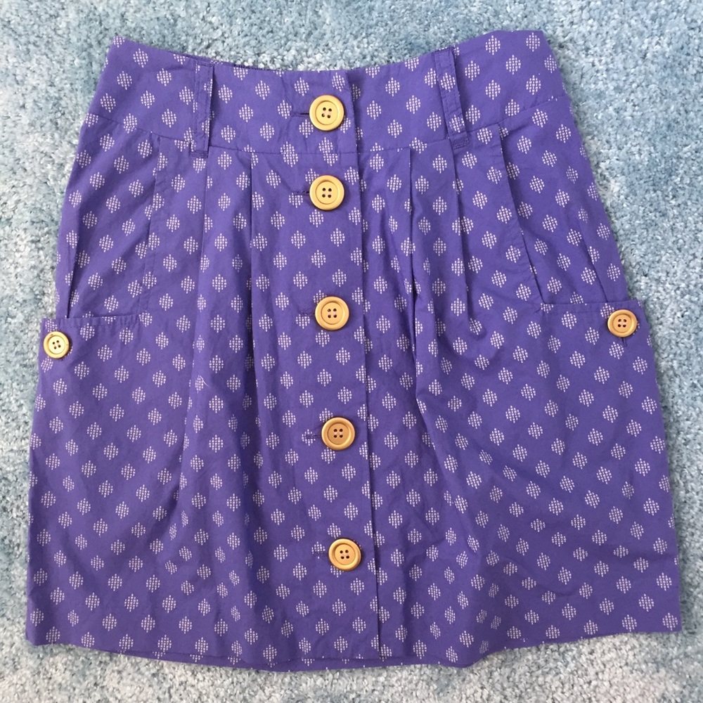 Urban Outfitters button-up printed skirt